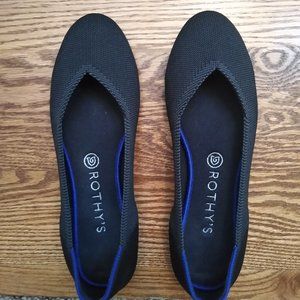 Rothy's Charcoal Heel Stripe Flats *Retired*  **FREE SHIPPING**